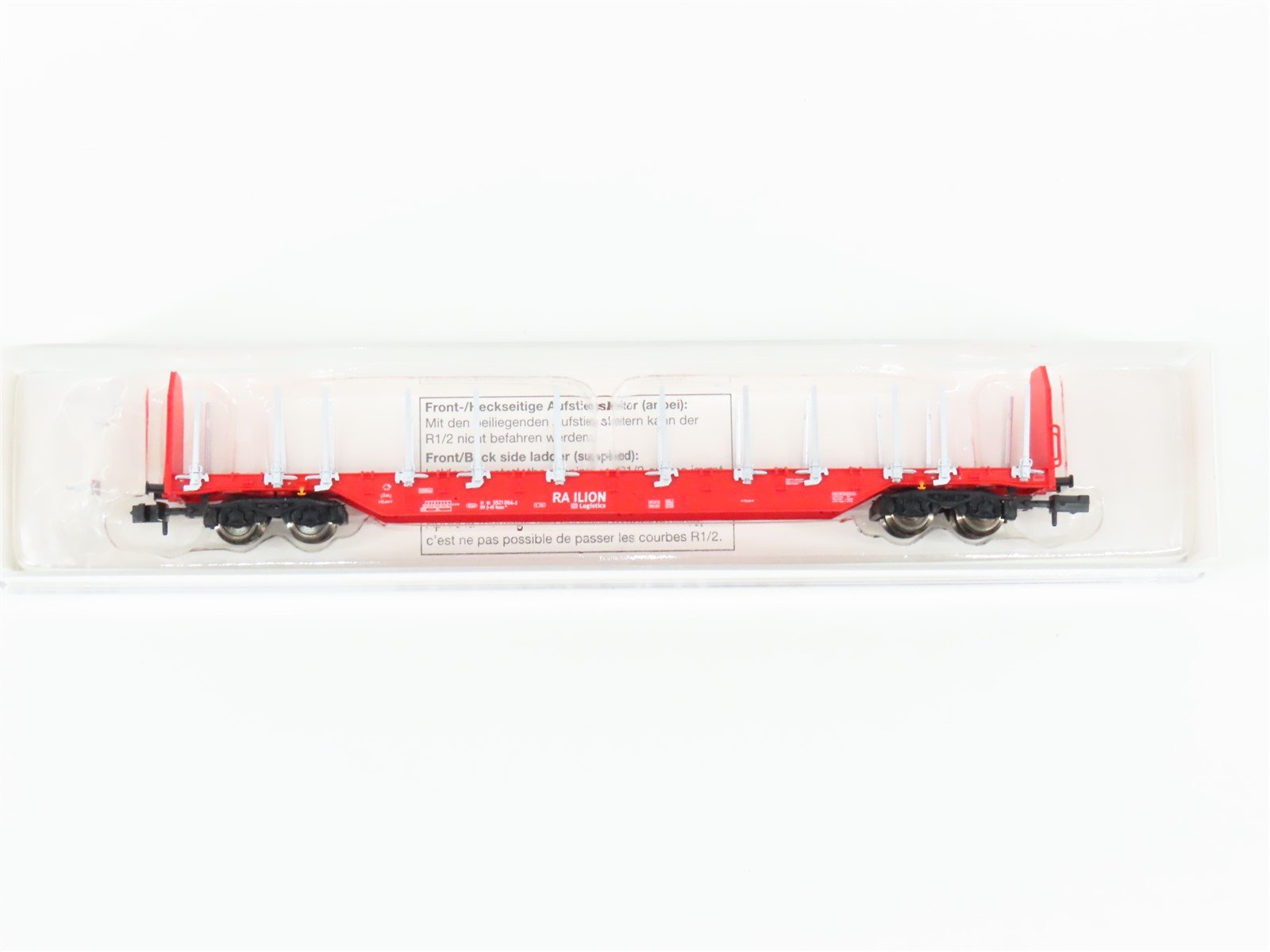 N Scale Fleischmann 825401K Railion 4-Axle Stake Wagon #004-2