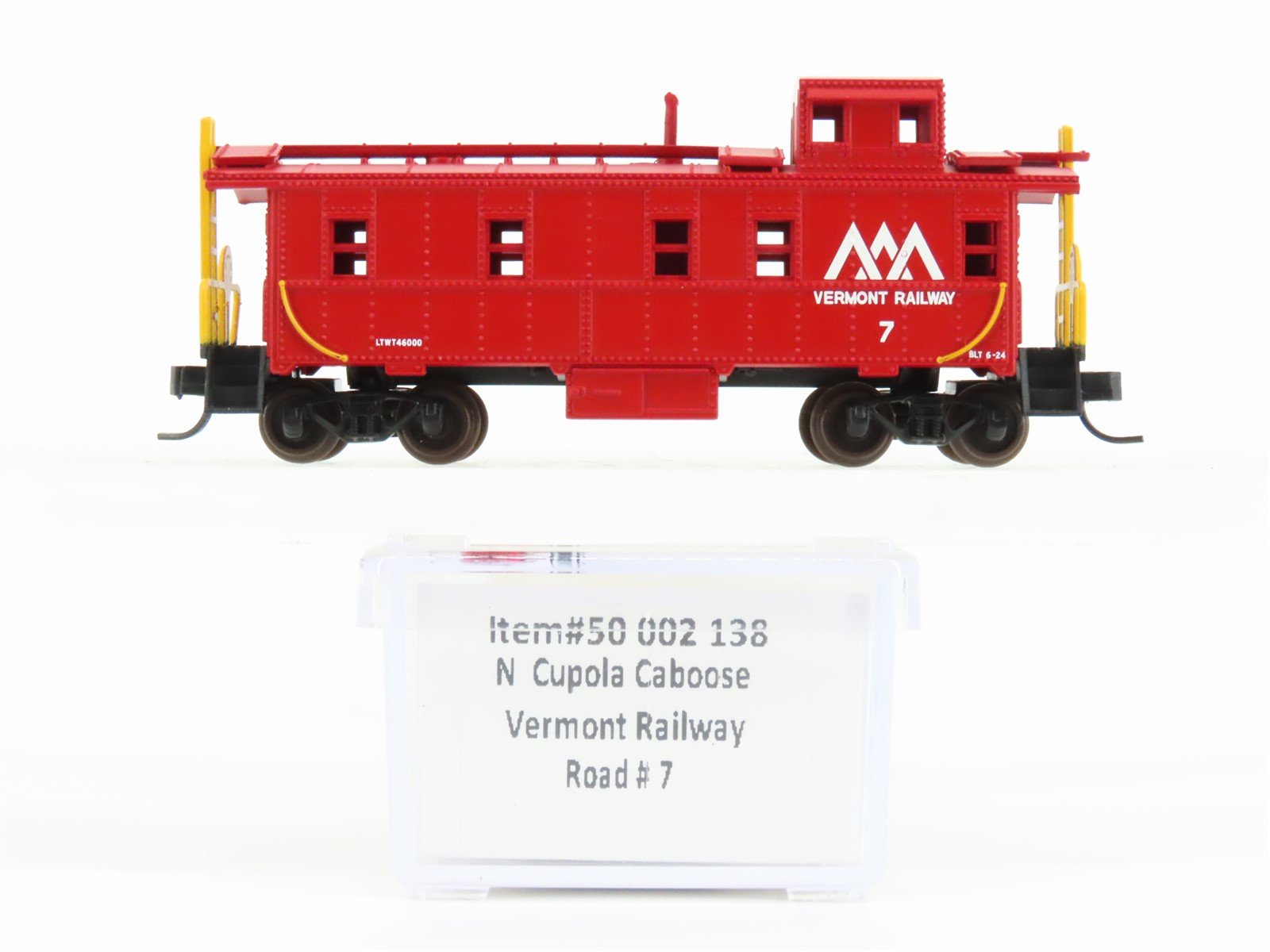 N Scale Atlas Trainman 50002138 VTR Vermont Railway Cupola Caboose #7