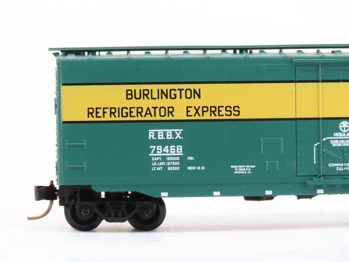 N Scale Micro-Trains MTL 32370 RBBX Burlington Route 50&#39; Box Car #79568
