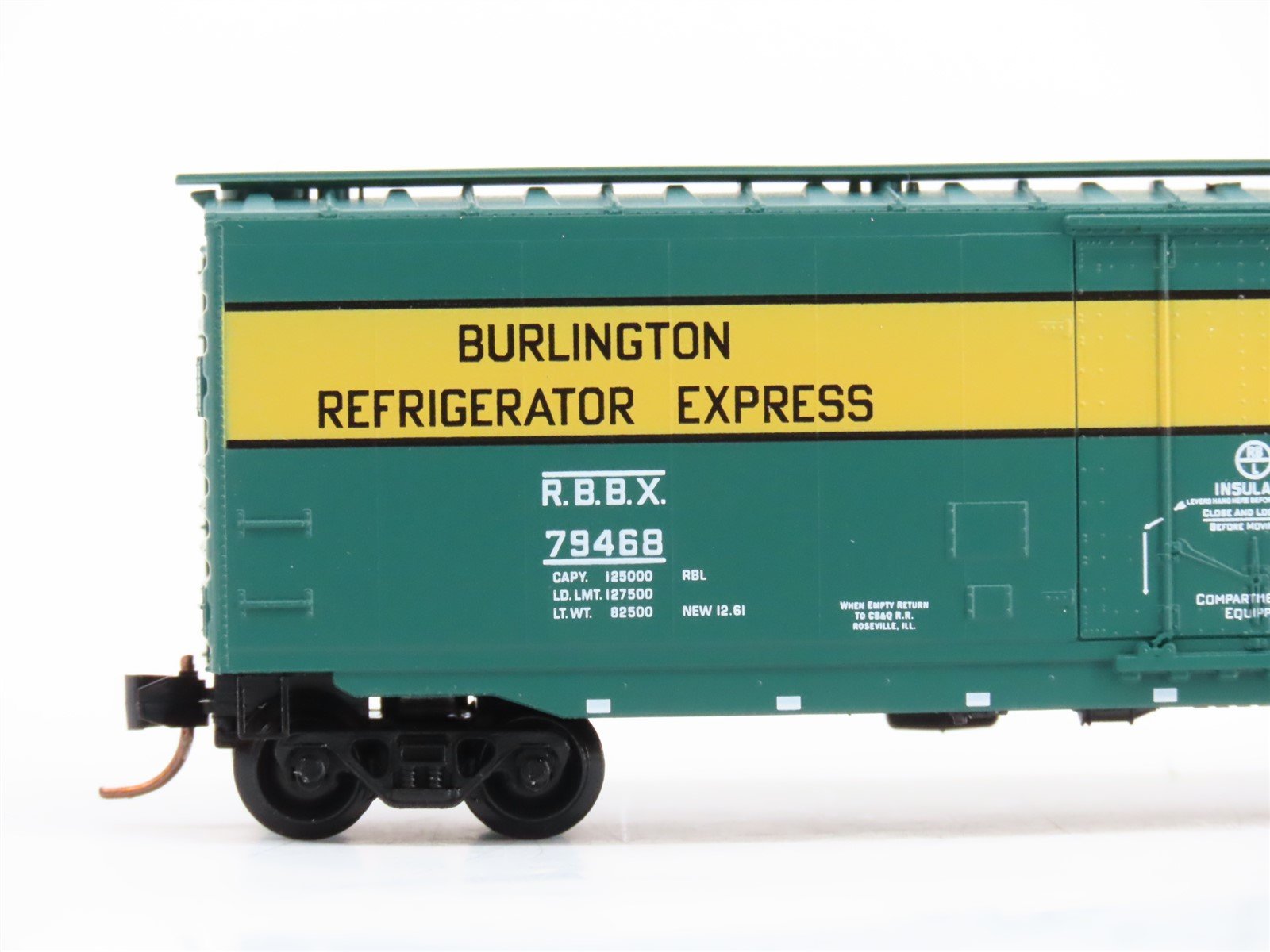 N Scale Micro-Trains MTL 32370 RBBX Burlington Route 50' Box Car #79568