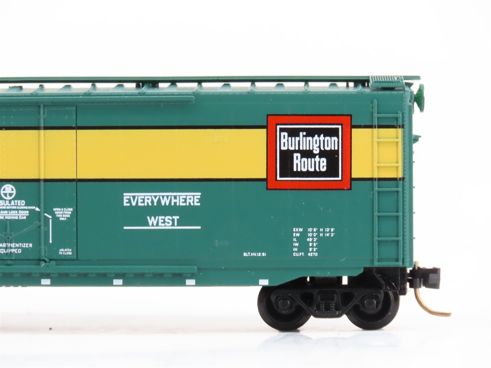 N Scale Micro-Trains MTL 32370 RBBX Burlington Route 50' Box Car #79568