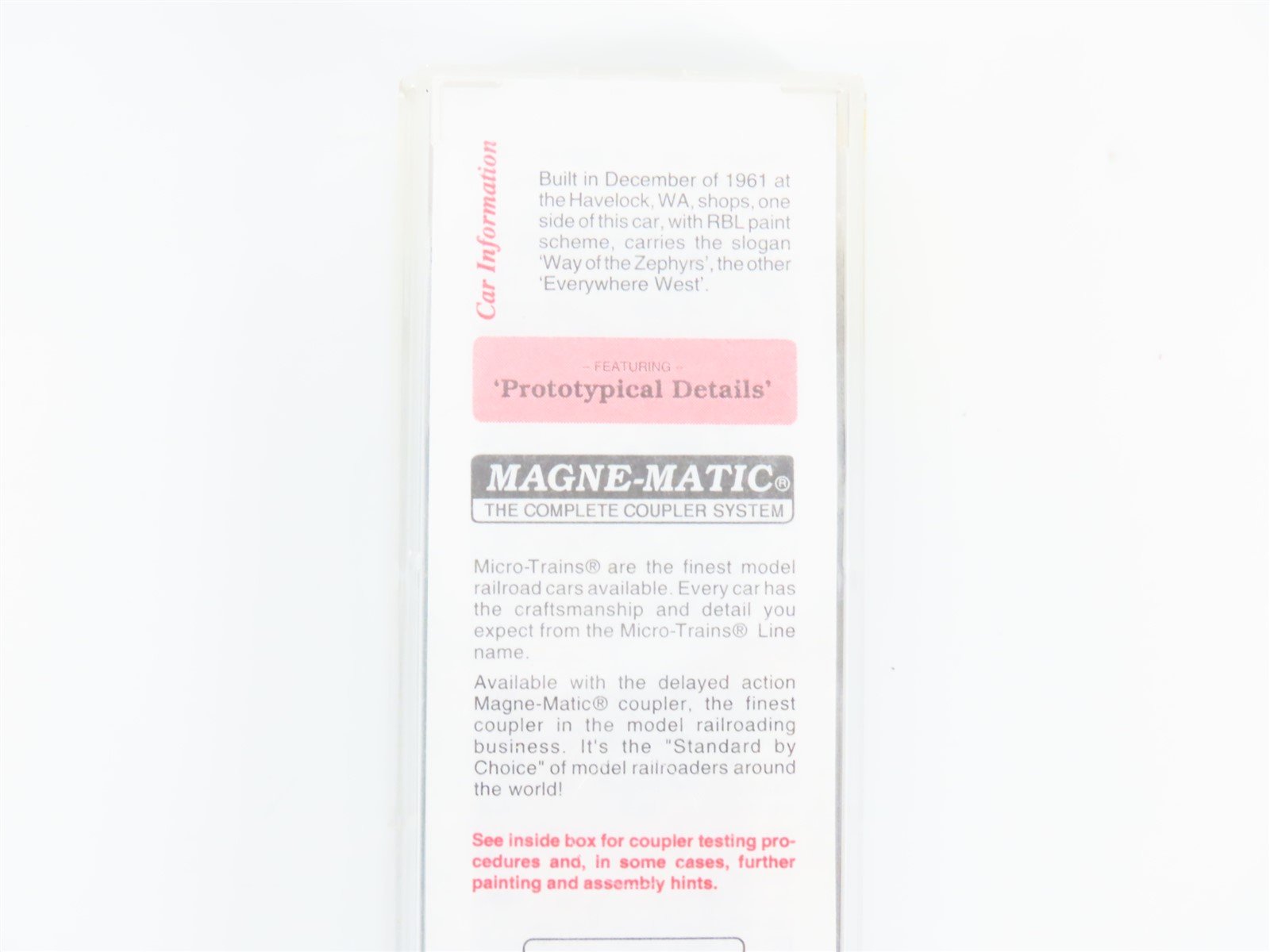 N Scale Micro-Trains MTL 32370 RBBX Burlington Route 50' Box Car #79568