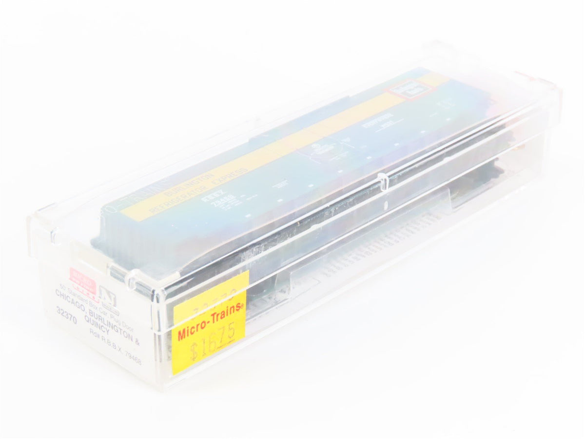 N Scale Micro-Trains MTL 32370 RBBX Burlington Route 50&#39; Box Car #79568