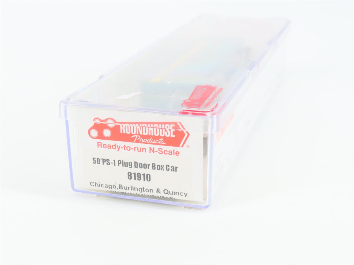 N Scale Roundhouse 81910 RBBX Burlington Route 50&#39; PS-1 Plug Door Boxcar #79468
