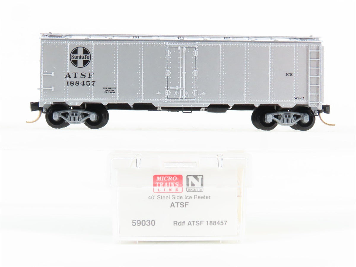 N Scale Micro-Trains MTL 59030 ATSF Santa Fe Railroad 40&#39; Reefer #188457