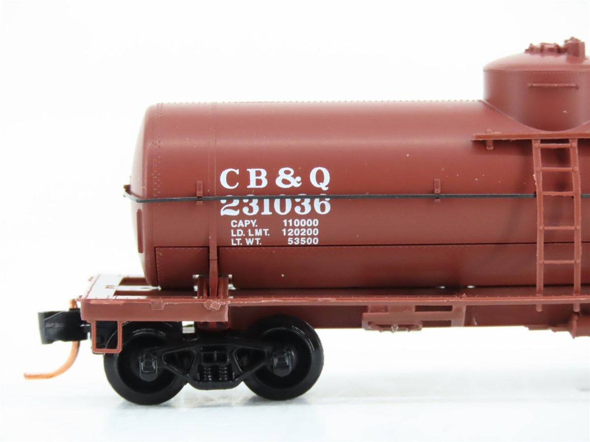 N Scale Micro-Trains MTL 06500610 CB&amp;Q Burlington Route 39&#39; Tank Car #231036