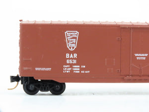 N Scale Kadee Micro-Trains MTL 38140 BAR Bangor & Aroostook 50' Box Car #6531