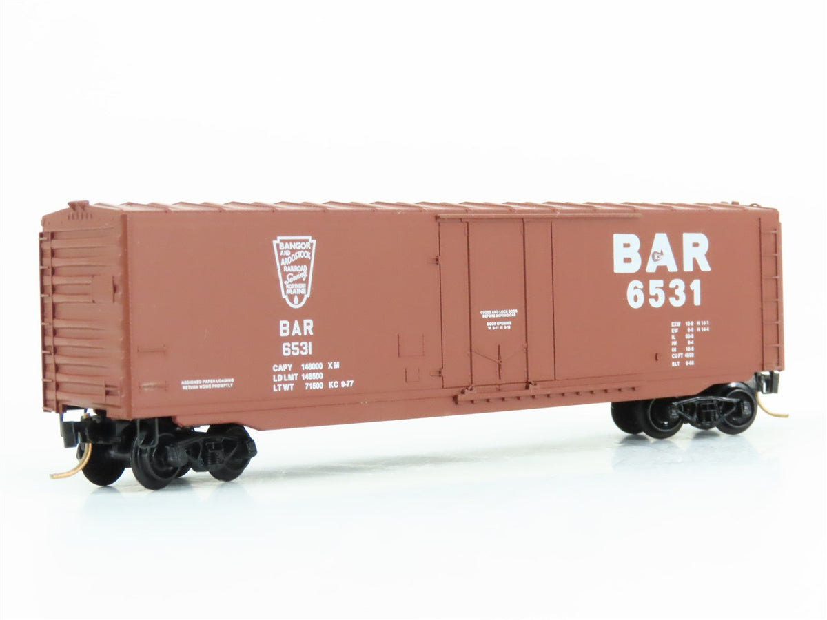 N Scale Kadee Micro-Trains MTL 38140 BAR Bangor &amp; Aroostook 50&#39; Box Car #6531