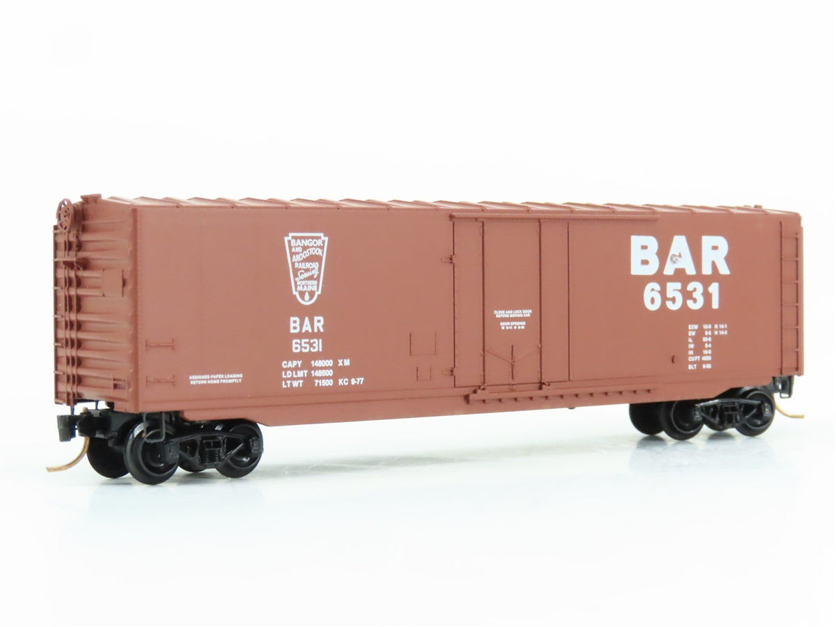 N Scale Kadee Micro-Trains MTL 38140 BAR Bangor &amp; Aroostook 50&#39; Box Car #6531