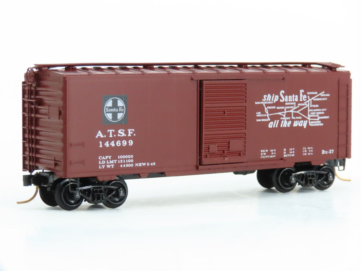 N Scale Kadee Micro-Trains MTL 20030 ATSF Santa Fe Chief 40&#39; Box Car #144699