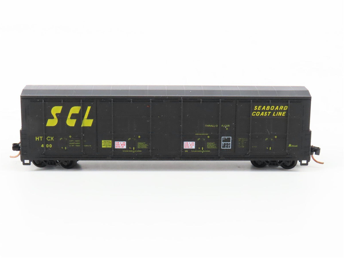 N Scale Red Caboose RN-17414-6 HTCK SCL Seaboard 40&#39; Thrall Boxcar #400