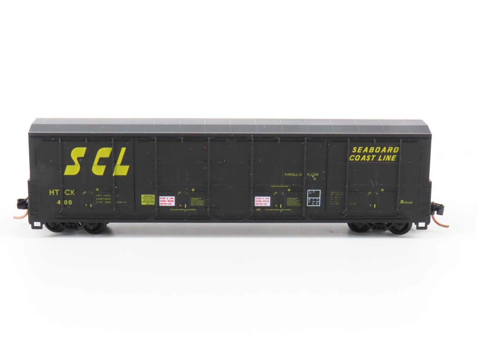 N Scale Red Caboose RN-17414-6 HTCK SCL Seaboard 40' Thrall Boxcar #400