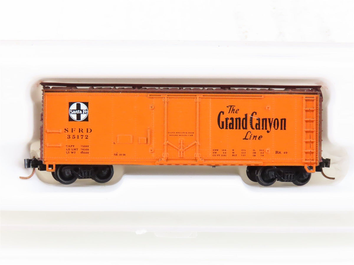 N Scale Con-Cor 001-008851 SFRD Santa Fe Grand Canyon 40&#39; Boxcar #35172
