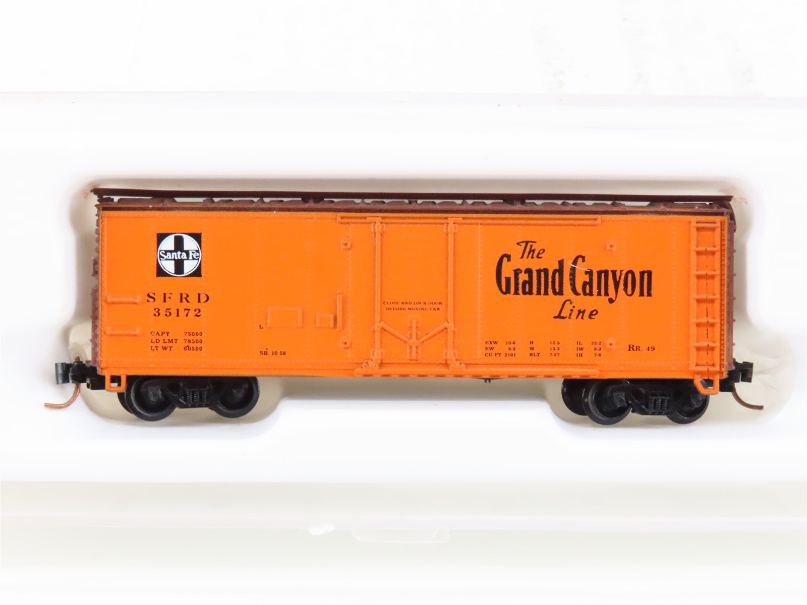 N Scale Con-Cor 001-008851 SFRD Santa Fe Grand Canyon 40' Boxcar #35172