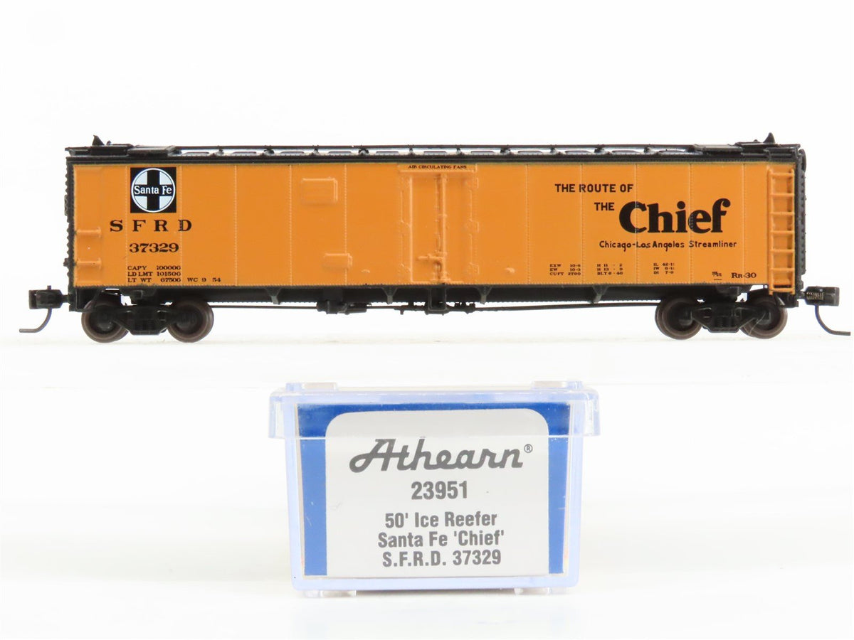 N Scale Athearn 23951 SFRD Santa Fe Chief 50&#39; Ice Reefer #37329
