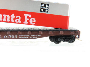N Scale Atlas 3775 ATSF Santa Fe Piggyback Flatcar #91765 w/Trailer