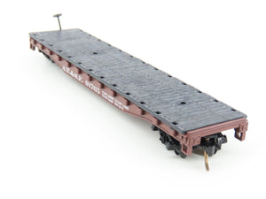 N Scale Atlas 3775 ATSF Santa Fe Piggyback Flatcar #91765 w/Trailer