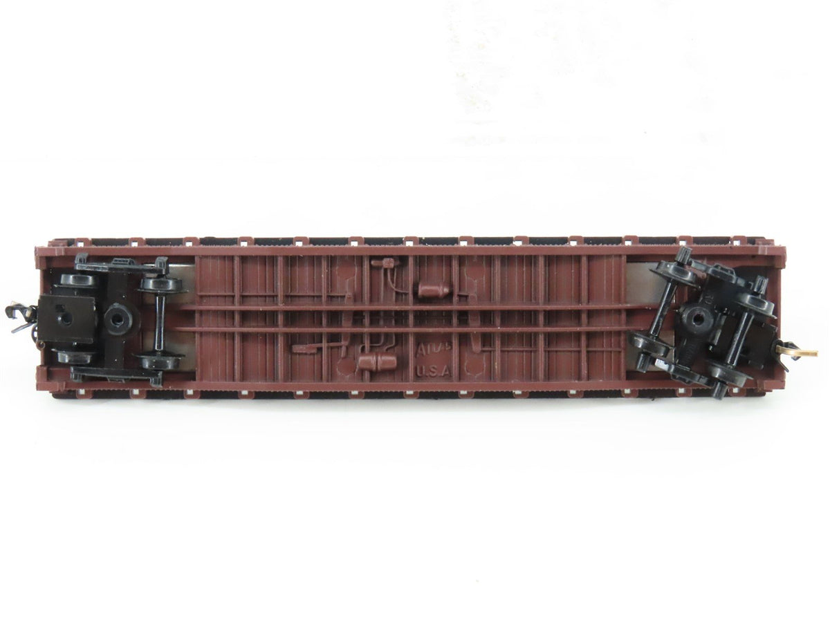 N Scale Atlas 3775 ATSF Santa Fe Piggyback Flatcar #91765 w/Trailer