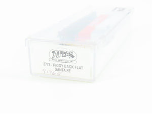 N Scale Atlas 3775 ATSF Santa Fe Piggyback Flatcar #91765 w/Trailer
