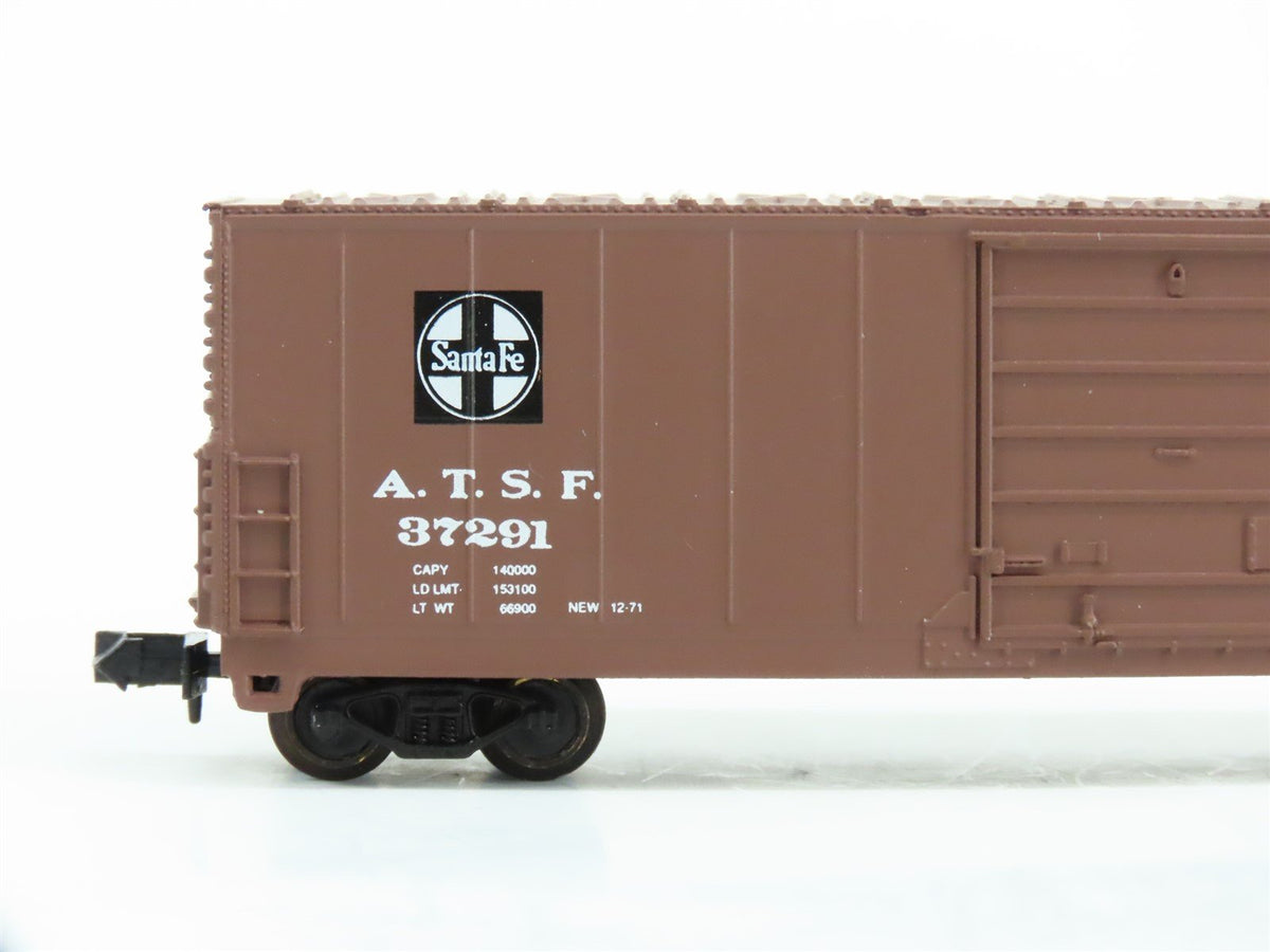 N Scale Life-Like Bev-Bel 10004 ATSF Santa Fe 50&#39; Single Door Box Car #37291