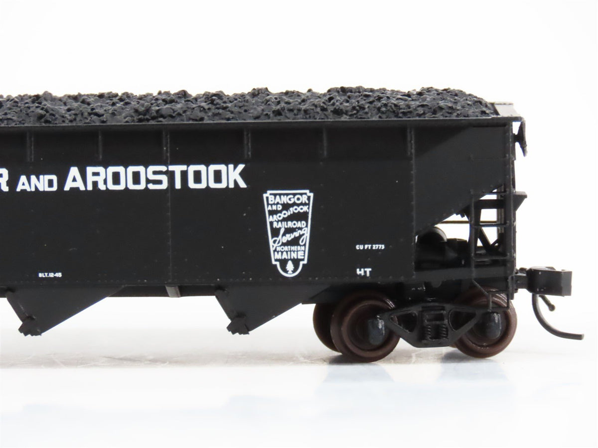 N Scale Bluford Shops 73672 BAR Bangor &amp; Aroostook 3-Bay Offset Hopper #601