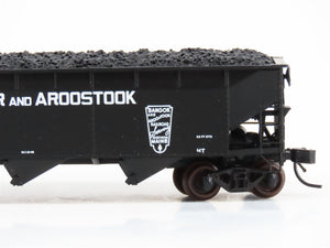 N Scale Bluford Shops 73672 BAR Bangor & Aroostook 3-Bay Offset Hopper #601