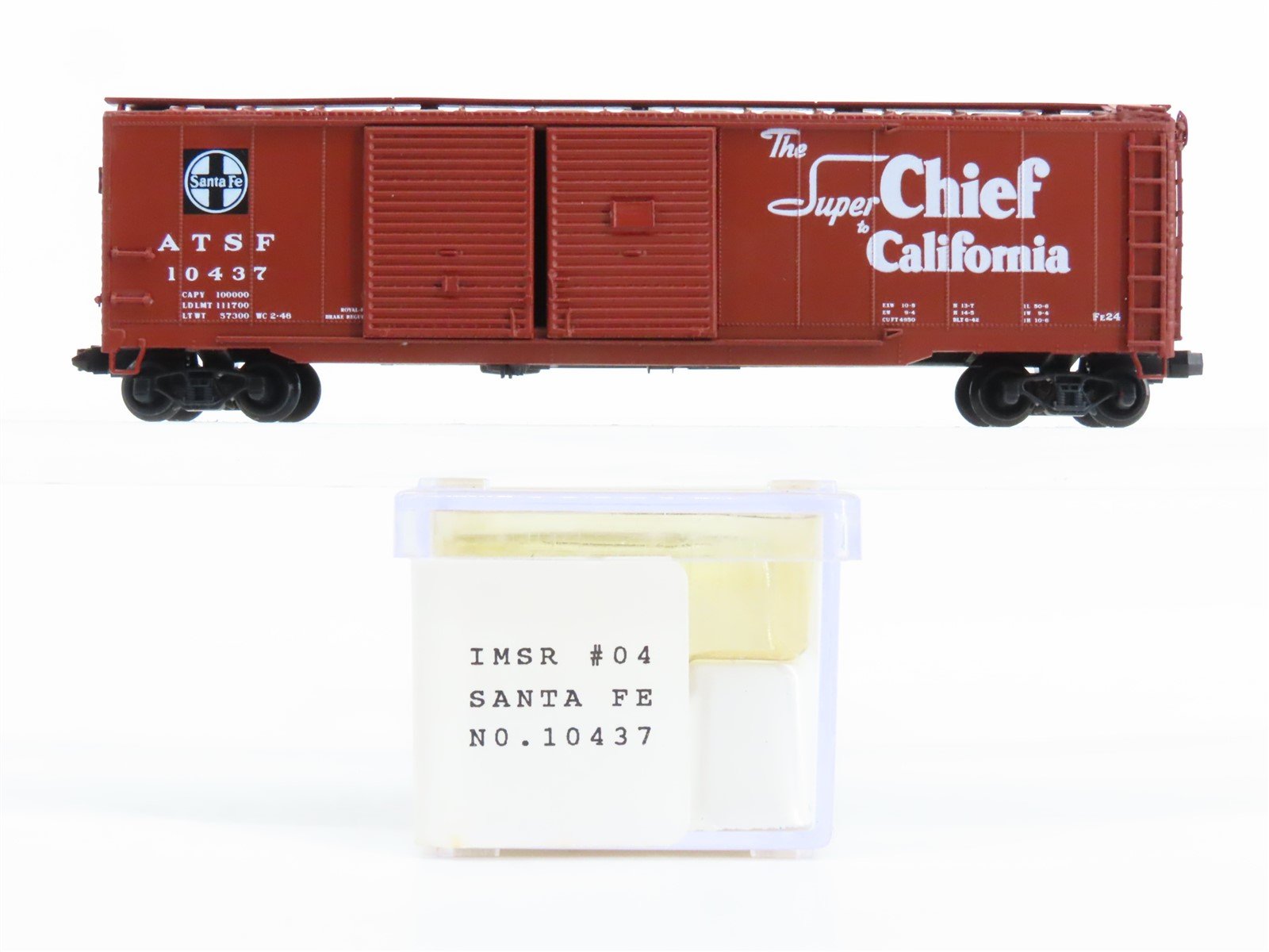 N Scale InterMountain Neal's IMSR #04 ATSF Santa Fe California 50' Boxcar #10437