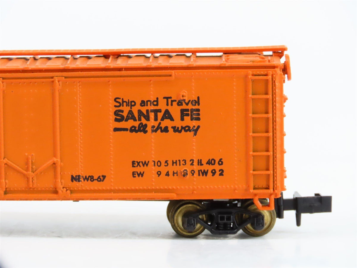 N Scale Con-Cor SFRB Santa Fe Single Plug Door Box Car #5817