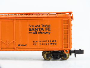 N Scale Con-Cor SFRB Santa Fe Single Plug Door Box Car #5817