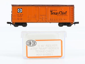 N Scale Con-Cor 001-008851 SFRD Santa Fe Texas Chief 40' Reefer #35170