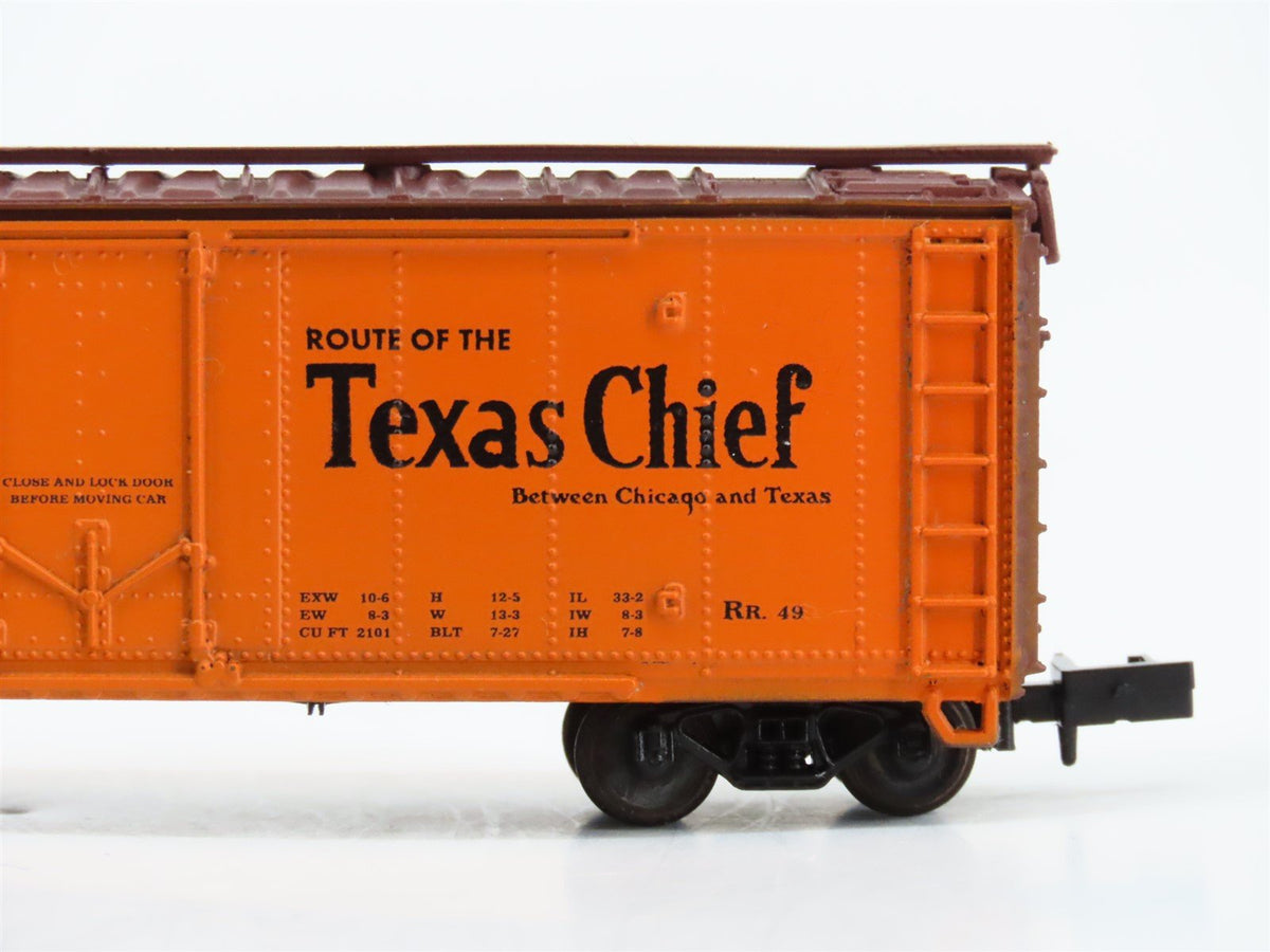 N Scale Con-Cor 001-008851 SFRD Santa Fe Texas Chief 40&#39; Reefer #35170