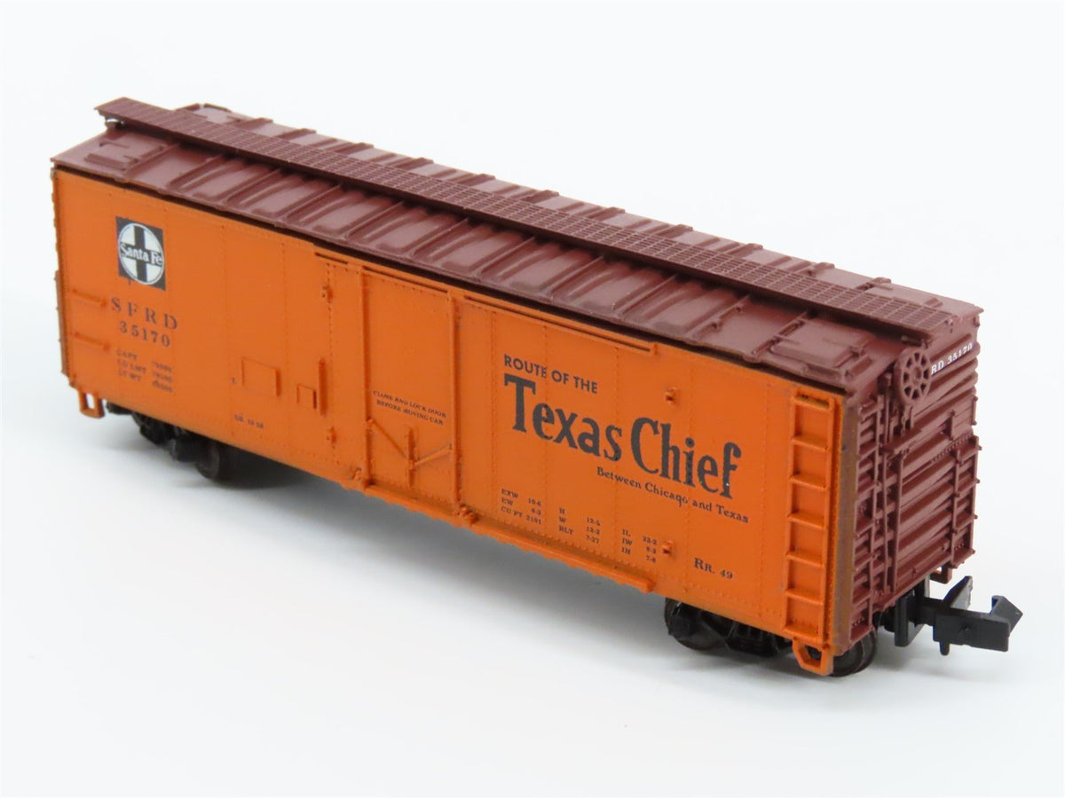 N Scale Con-Cor 001-008851 SFRD Santa Fe Texas Chief 40&#39; Reefer #35170