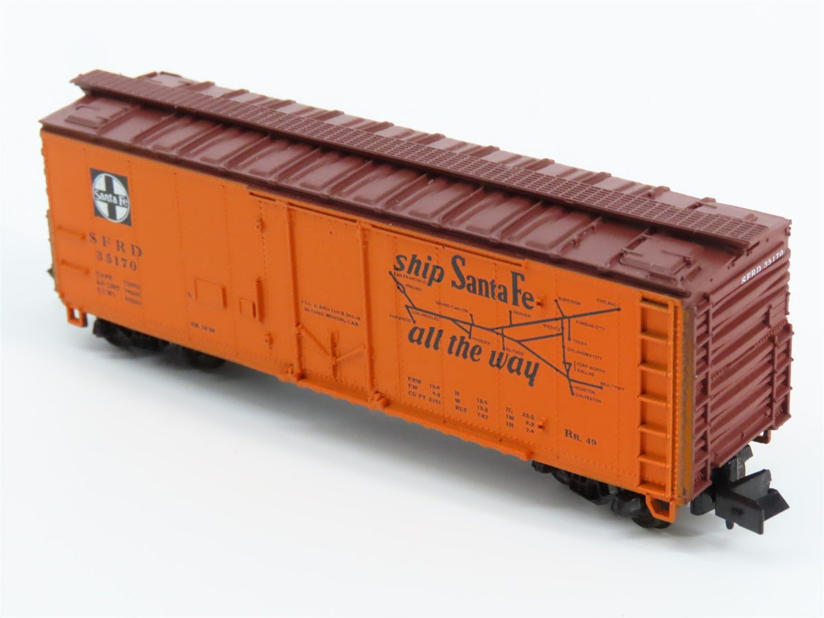 N Scale Con-Cor 001-008851 SFRD Santa Fe Texas Chief 40&#39; Reefer #35170