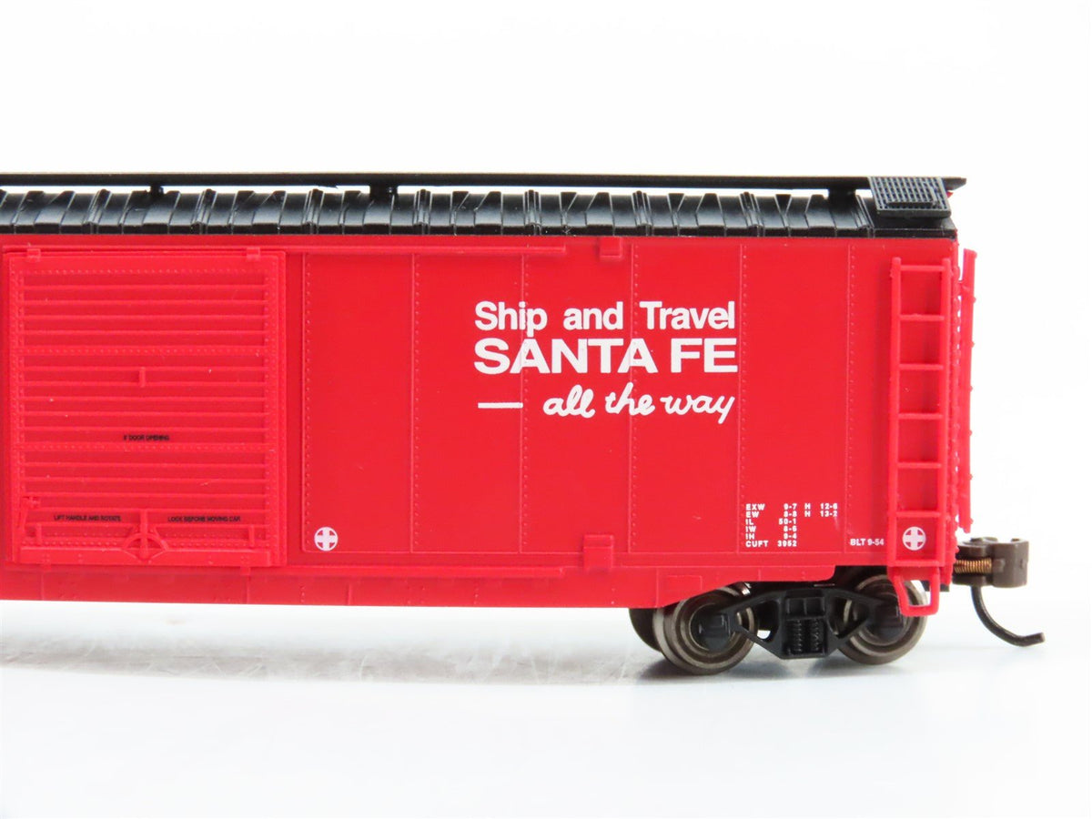 N Scale Bachmann Silver Series 19454 ATSF Santa Fe Single Door Box Car #7510
