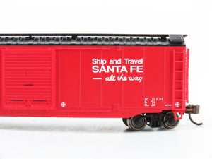 N Scale Bachmann Silver Series 19454 ATSF Santa Fe Single Door Box Car #7510