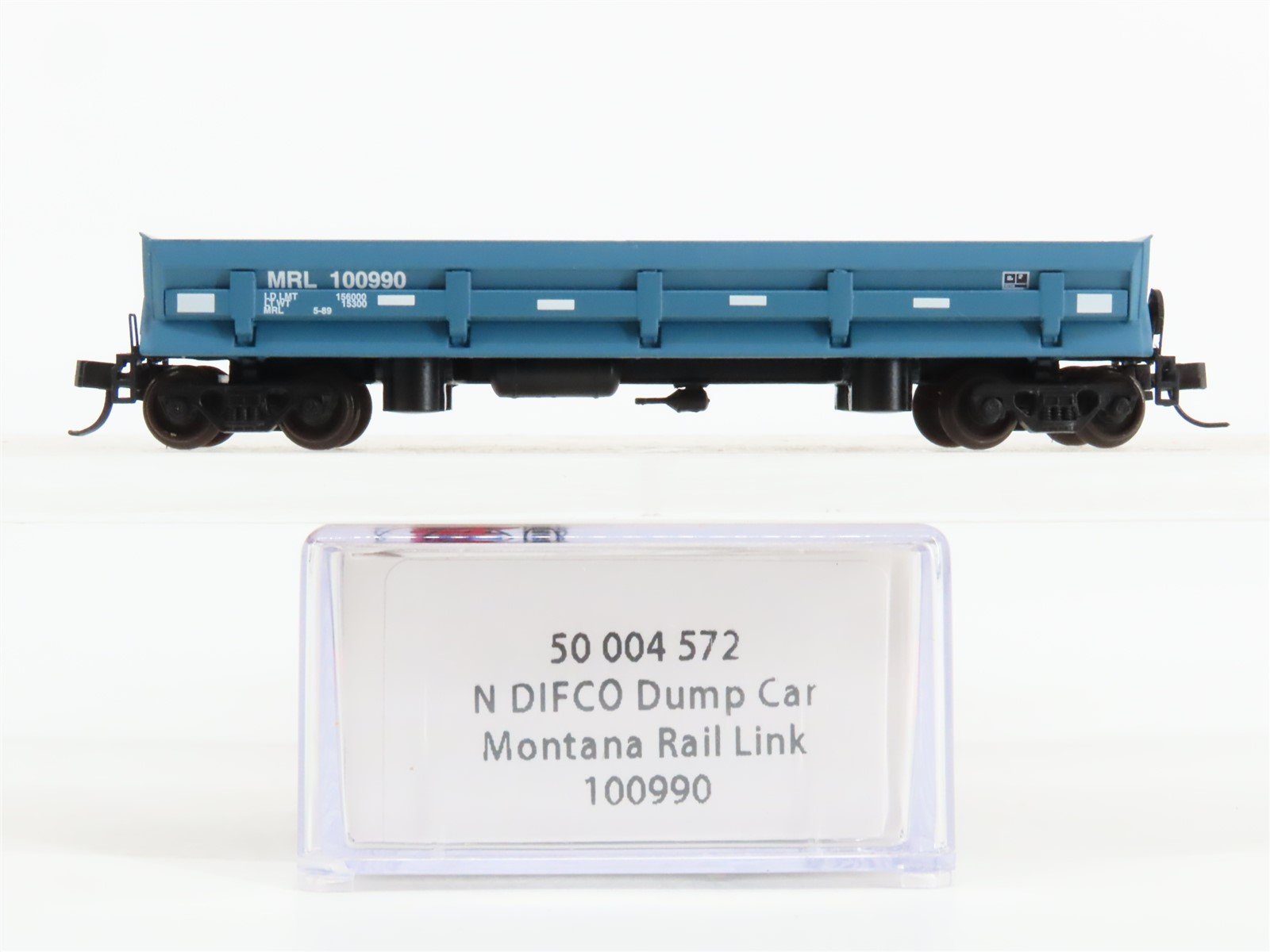 N Scale Atlas 50004572 MRL Montana Rail Link DIFCO Dump Car #100990