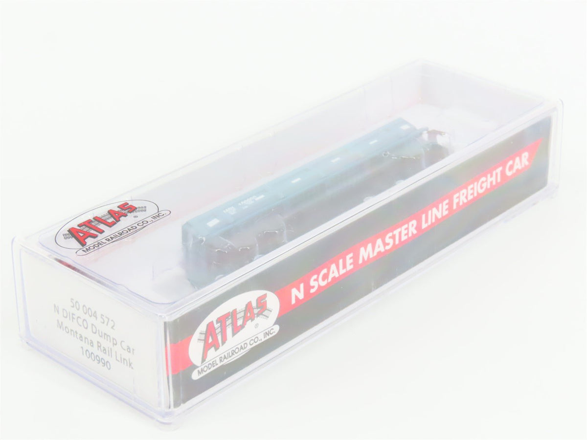 N Scale Atlas 50004572 MRL Montana Rail Link DIFCO Dump Car #100990