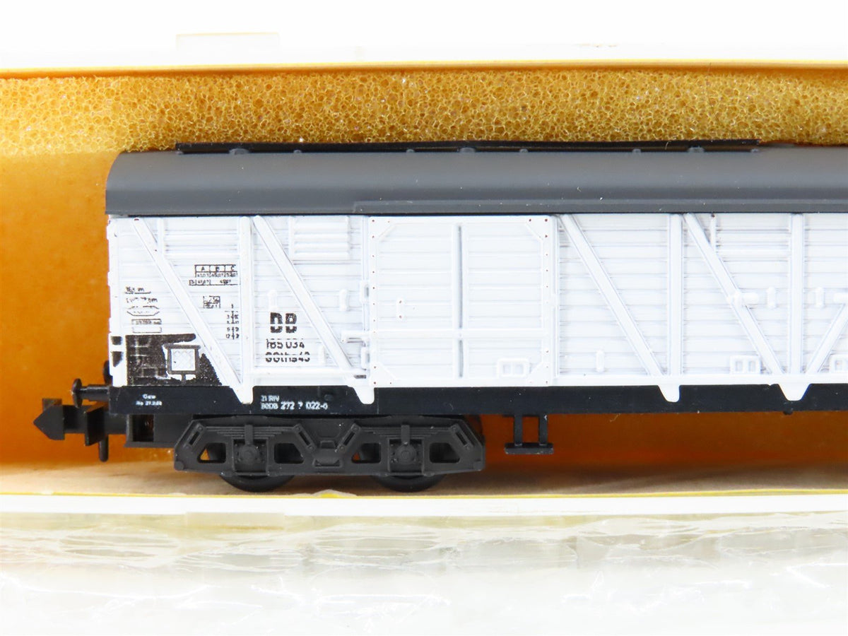N Scale Minitrix 51350400 DB Deutsche Bahn Covered Wagon #165034