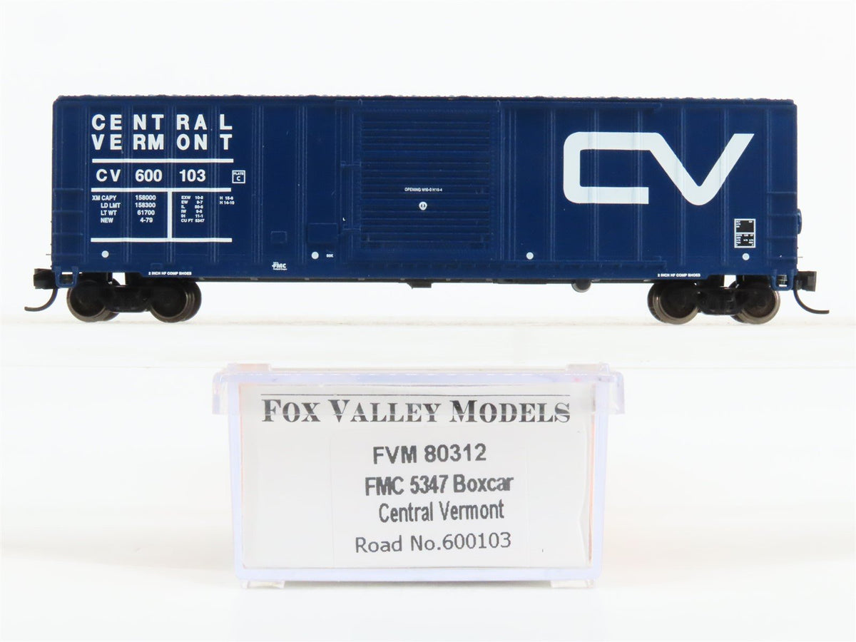 N Scale Fox Valley Models FVM 80312 CV Central Vermont Box Car #600103