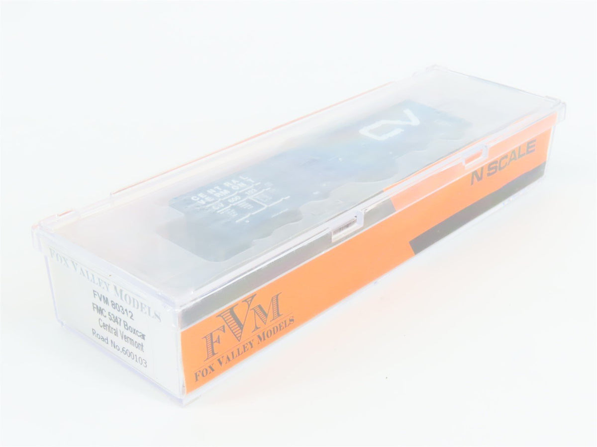 N Scale Fox Valley Models FVM 80312 CV Central Vermont Box Car #600103