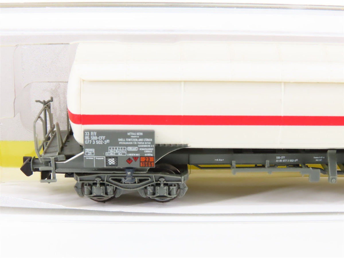 N Scale Trix 91026 SBB CFF FFS Swiss Federal &quot;Shell&quot; Tankcar #502-3