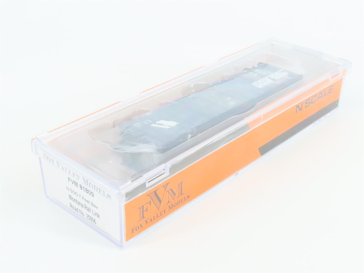 N Scale Fox Valley Models FVM 81809 MRL Montana Rail Link Box Car #25006