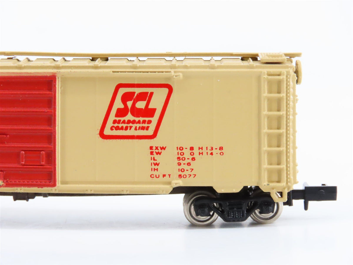N Scale Con-Cor 1452 SCL Seaboard Coast Line Single Door 50&#39; Box Car #813707