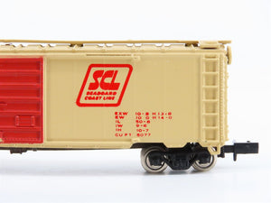 N Scale Con-Cor 1452 SCL Seaboard Coast Line Single Door 50' Box Car #813707