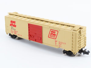 N Scale Con-Cor 1452 SCL Seaboard Coast Line Single Door 50' Box Car #813707