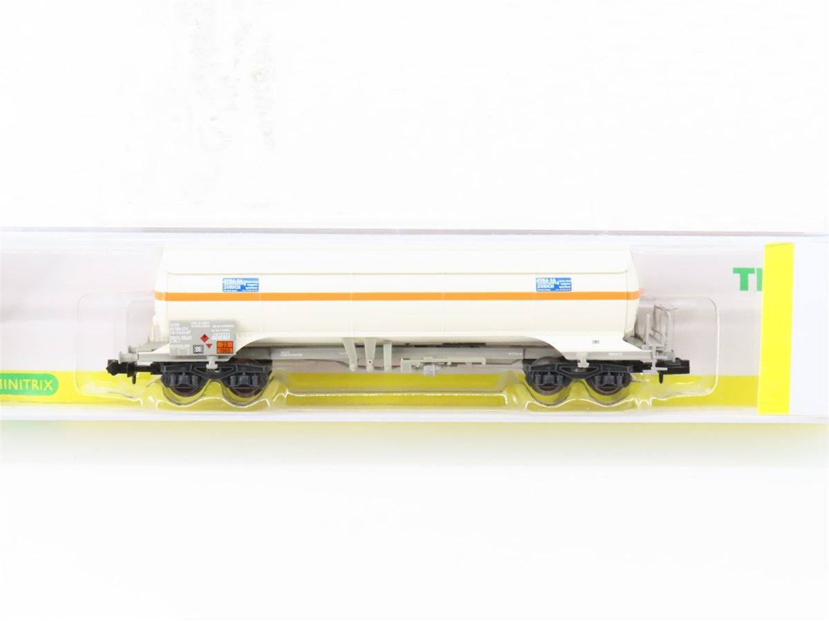 N Scale Trix 15197 SBB CFF FFS Swiss Federal Gas Tankcar #015-6