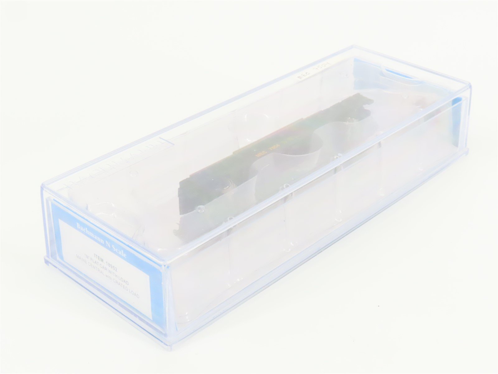 N Scale Bachmann 18952 MEC Maine Central Flat Car #7504 w/ Crated Load