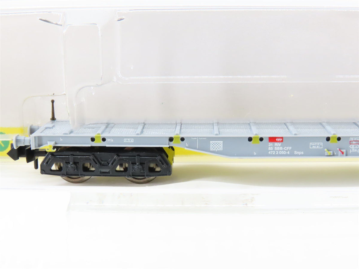 N Scale Trix 13600 SBB CFF FFS Swiss Flat Wagon #050-4
