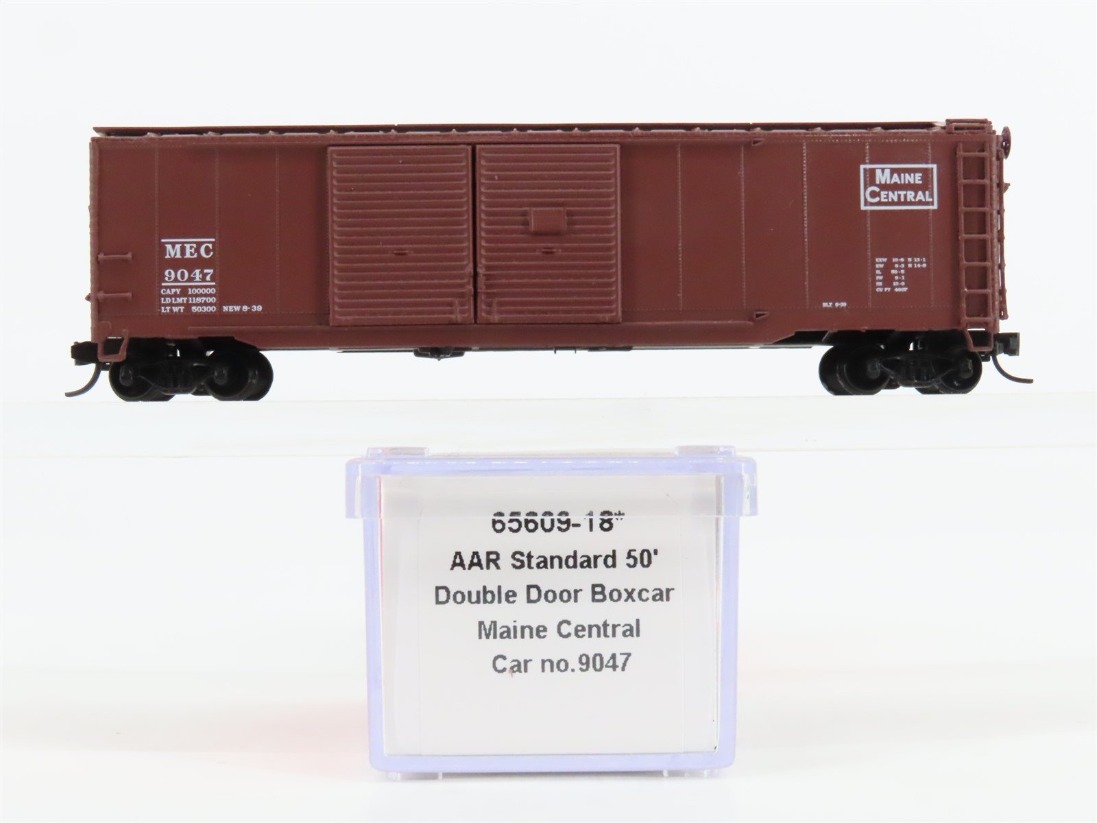 N Scale InterMountain 65609-18 MEC Maine Central 50' Double Door Box Car #9047