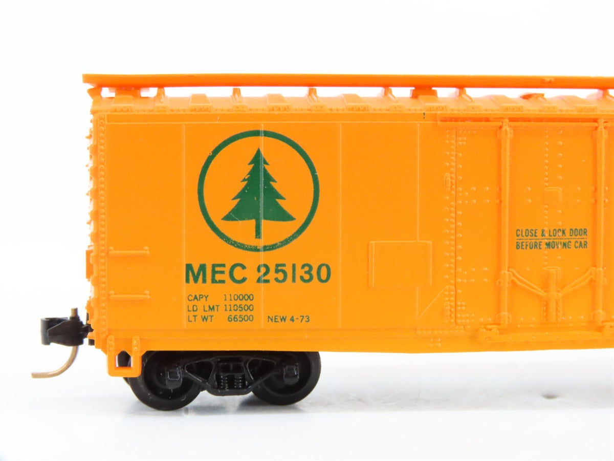 N Scale Atlas 3307 MEC &quot;Pine Tree Route&quot; 40&#39; Single Plug Door Box Car #25130